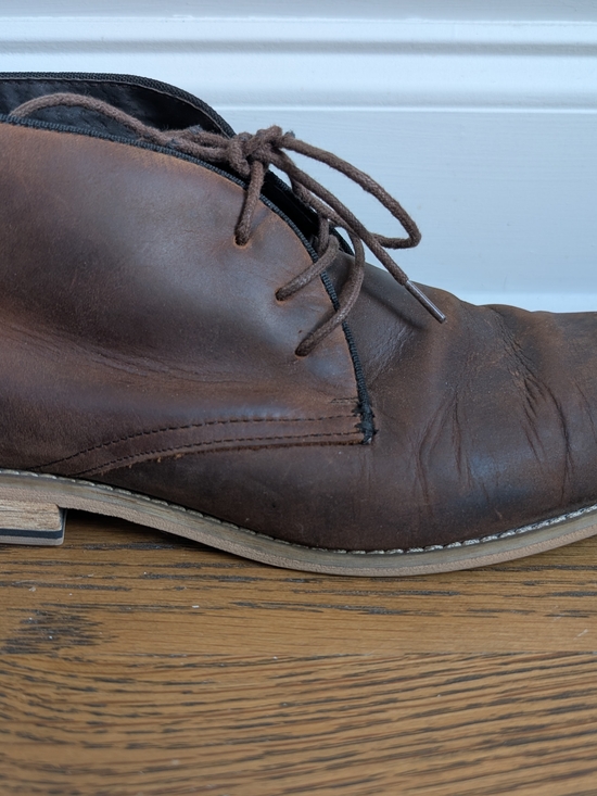 Joseph Abboud Men\'s Brown Leather Chukka Boots Size 10 D Ankle Desert 40RV 10D40 main image 11